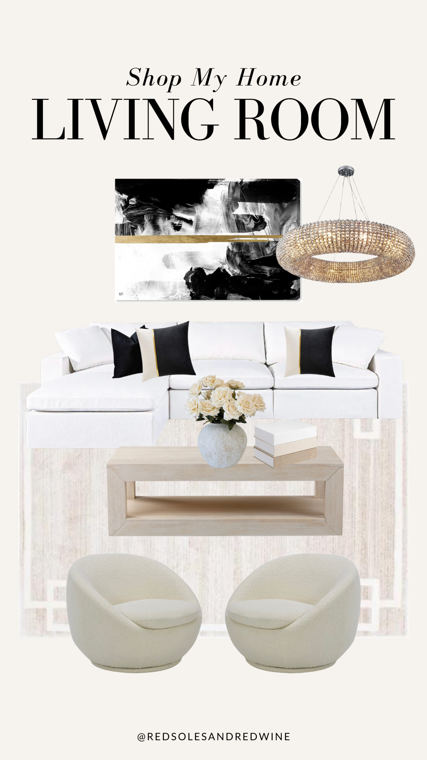 Chic Living Room Furniture, Neutral Minimalist Décor, Ivory Sectional Sofa, Boucle Accent Chairs, Black and White Color Palette, Sophisticated Home Furnishings, Modern Living Room Design, Timeless Interior Décor, Elegant Home Accessories, Comfortable Lounge Furniture, Chic, neutral, minimal, ivory sectional, boucle chairs, black and white color palette, sophisticated, elegant, contemporary, cozy, timeless, stylish, comfortable, minimalist, chic, Chic Neutral Living Room, living room aesthetic, black and white living room aesthetic, minimal living room, stay at starlight scottsdale, Jennifer Worman
